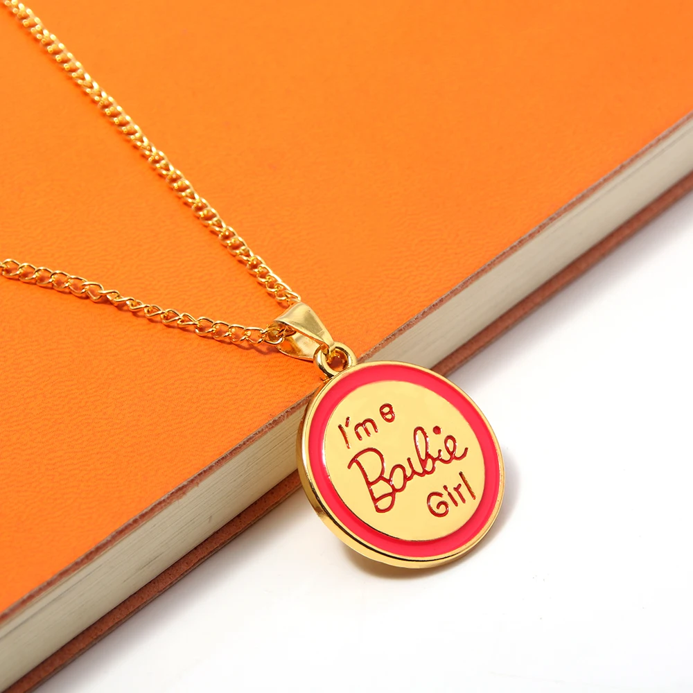 All-Match Cute Woman English Letter Pendant Anime Necklace Girly Heart Sweet Jewelry Accessories Gifts Fashion Necklace