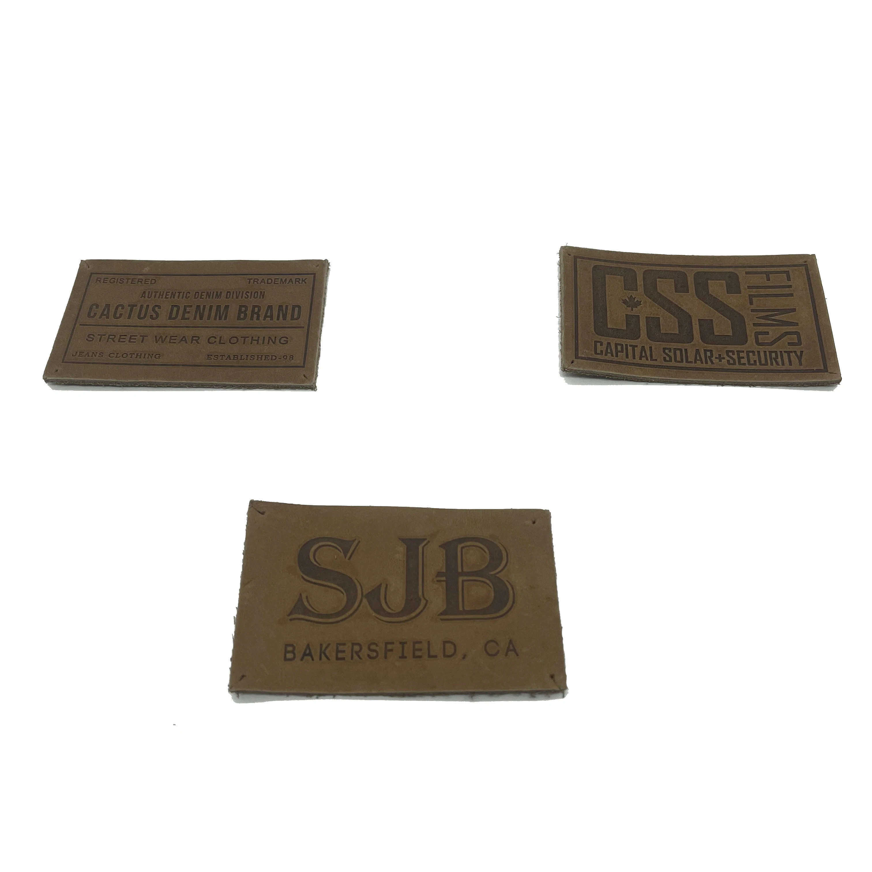 Большой самоклеящийся логотип тиснение утюгом на заказ ПУ кожа патч для