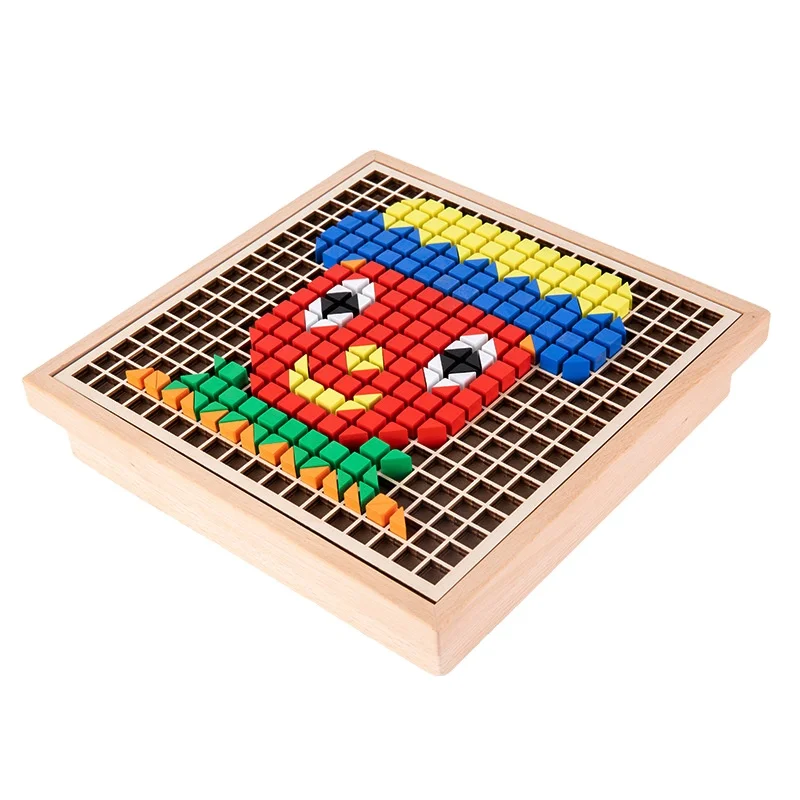 Educational 2 in 1 wooden ludo board game chess game puzzle game wooden