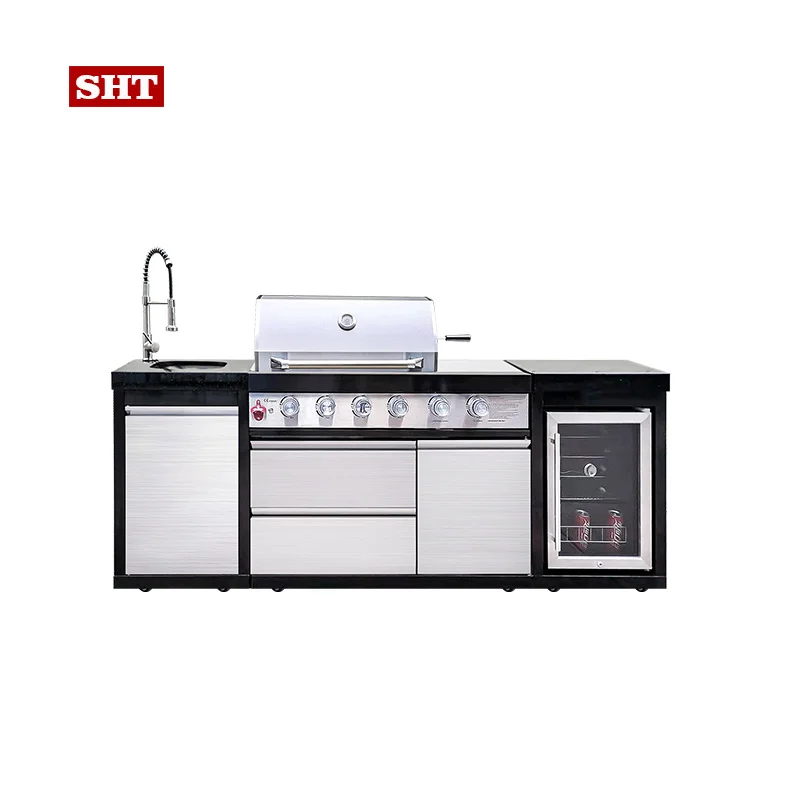 Modern Designs Furniture Island Modular Bbq Stainless Steel Outdoor Cabinet Kitchen