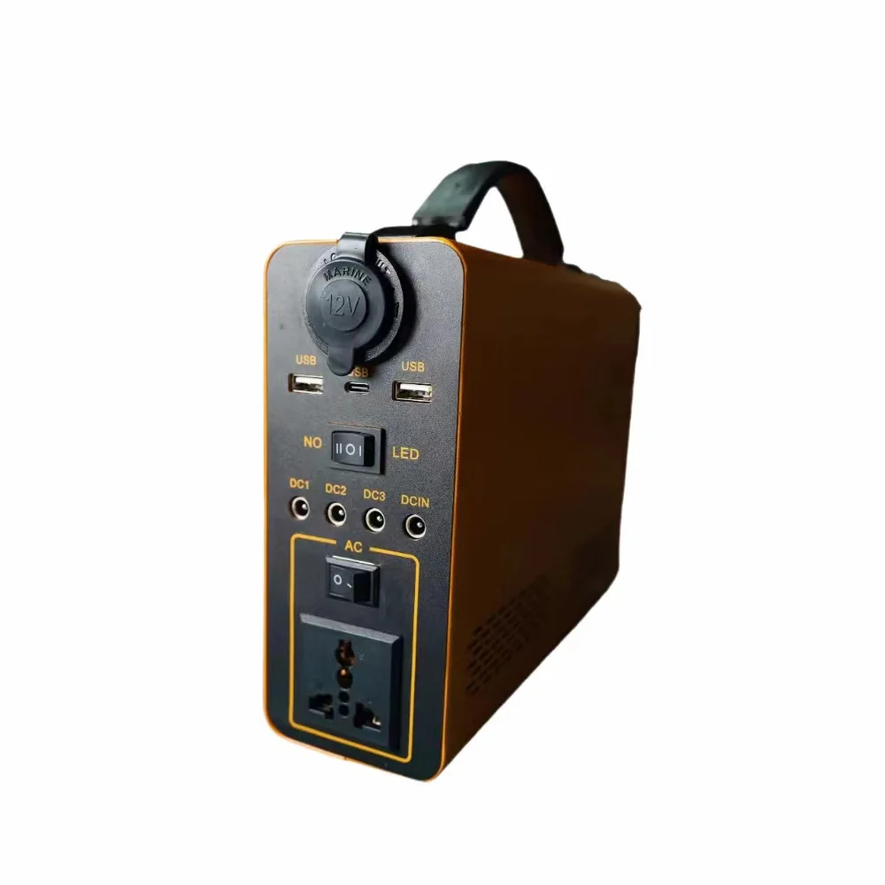 Portable Power 220V 110V AC Continuous Output 300W Battery Generator Emergency Power Station Solar