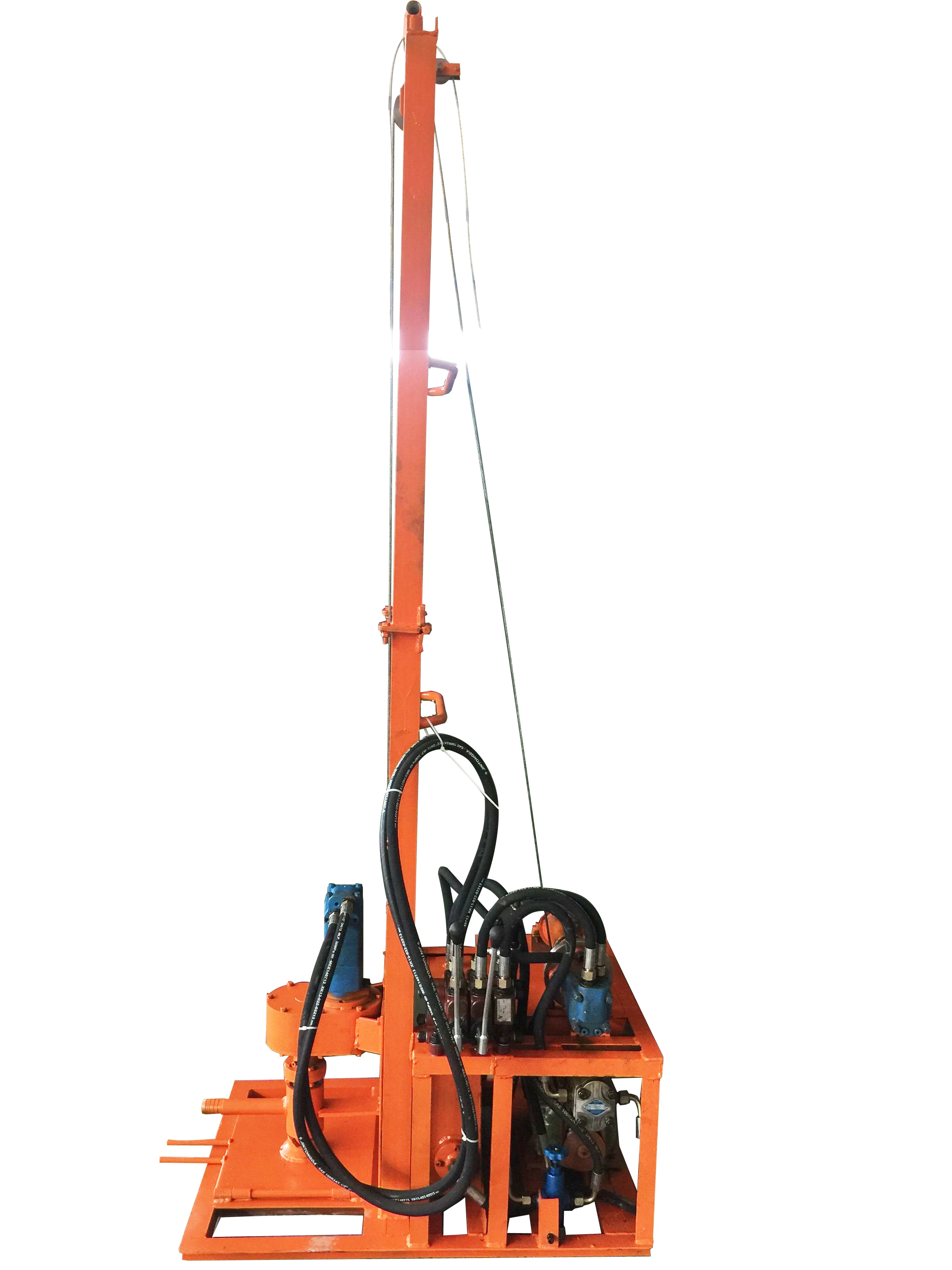 120m Deep Portable Diesel Hydraulic Water Well Borehole Drilling Machine