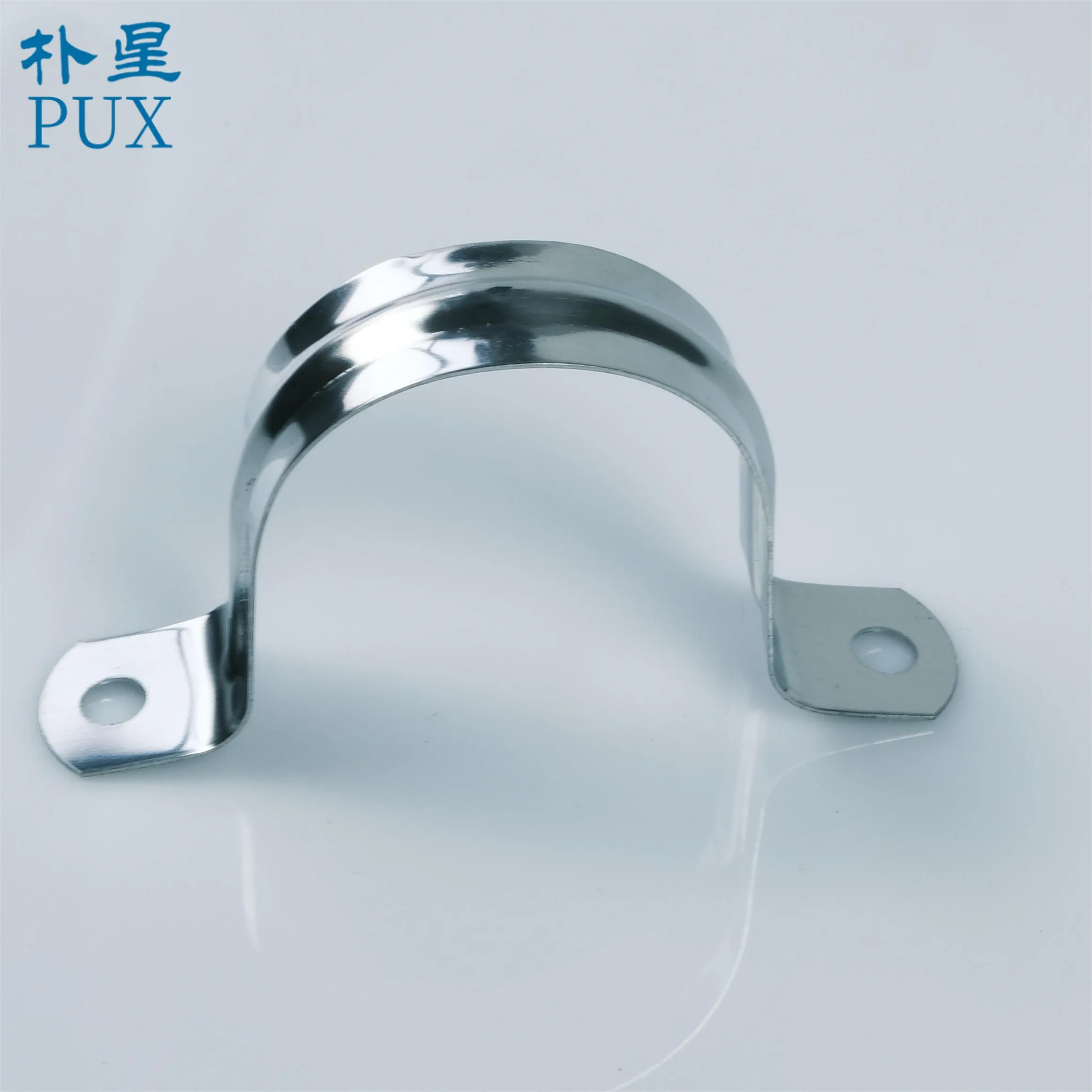 304  M60  Conduit Clamps Stainless Steel Two Hole Strap U Bracket Rigid Pipe StripCable Clamp Hanger