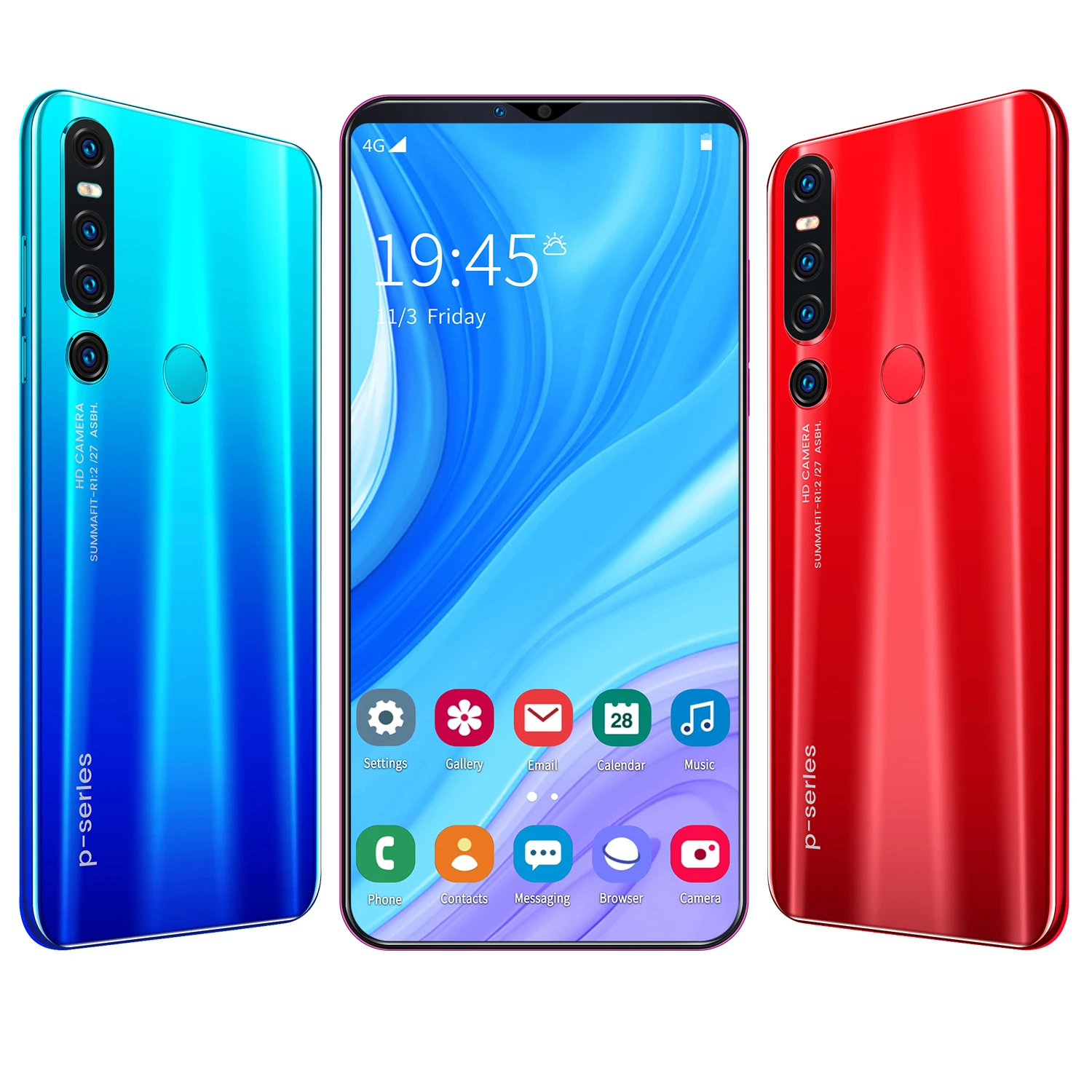 Заводской 6 1 дюймовый телефон P46 pro разблокированный дешевый мобильный Android 4G telefoon сотовая идентификация
