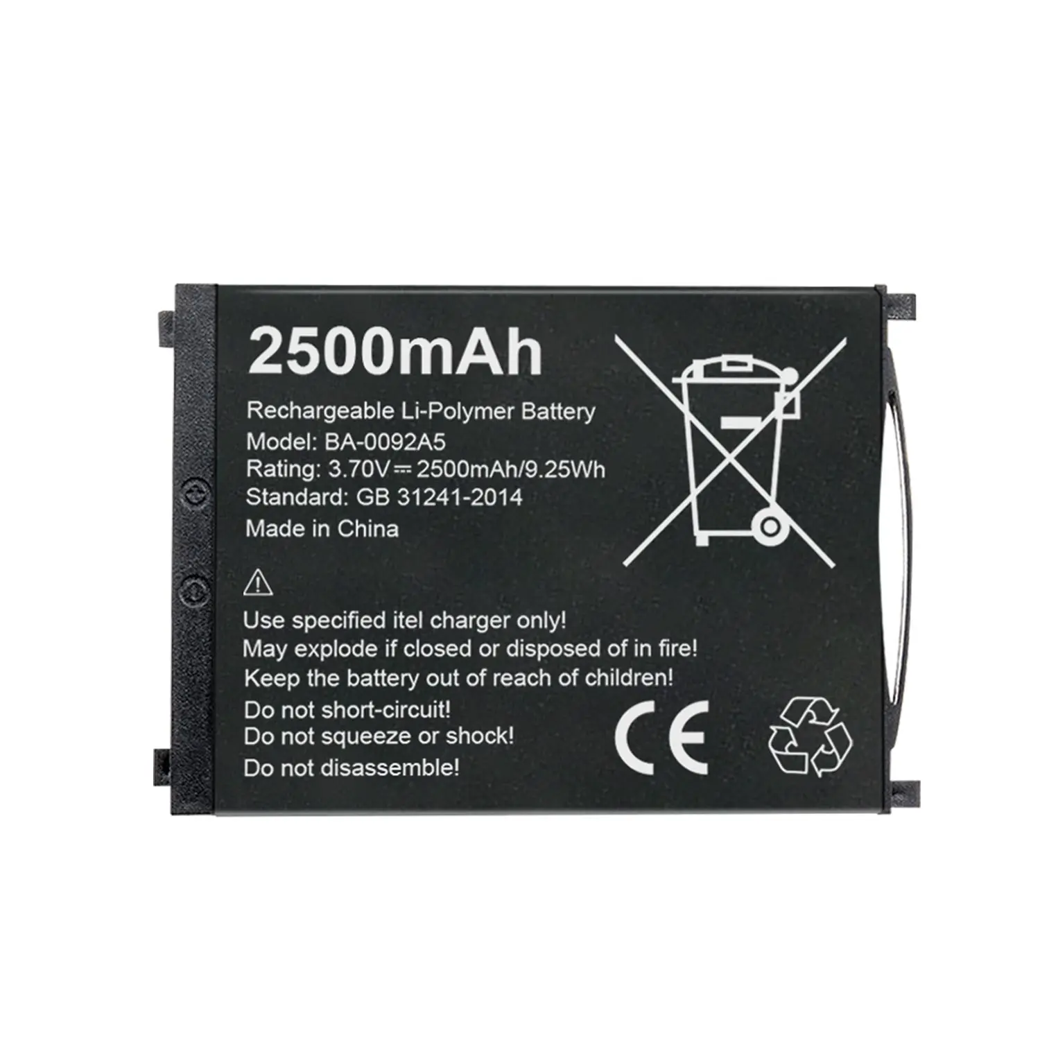 SWLPB 2500mAh Replacement Battery for CipherLAB RS30 BT-160LA KBRS300X01503 BA-0092A5 BA-0093A0