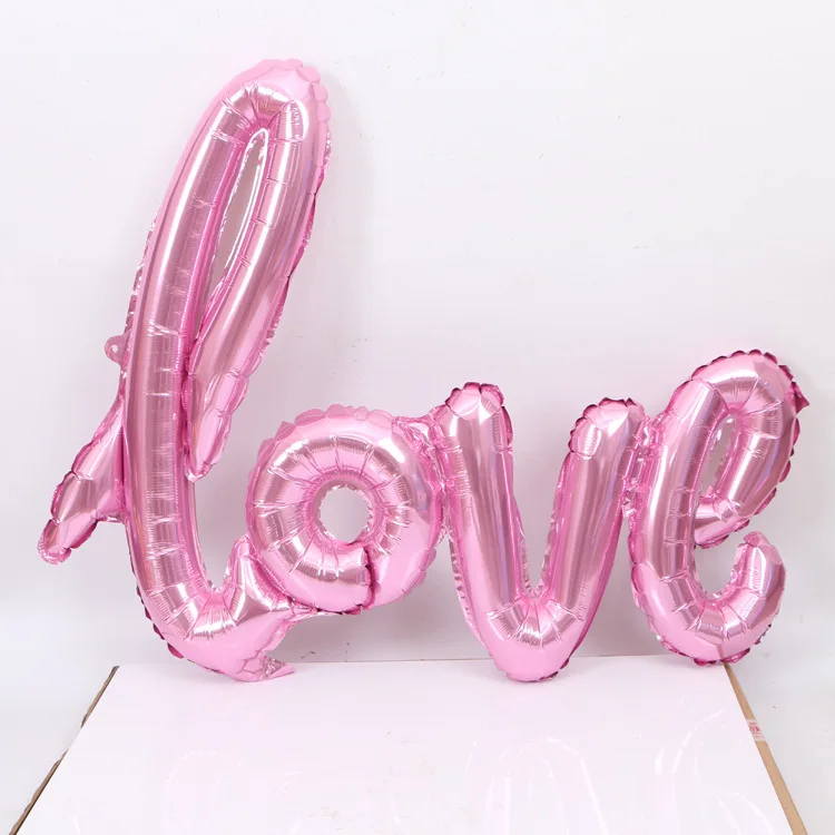 2021 New Product Wedding and Valentine Decoration Love Helium Foil Globos Balloons