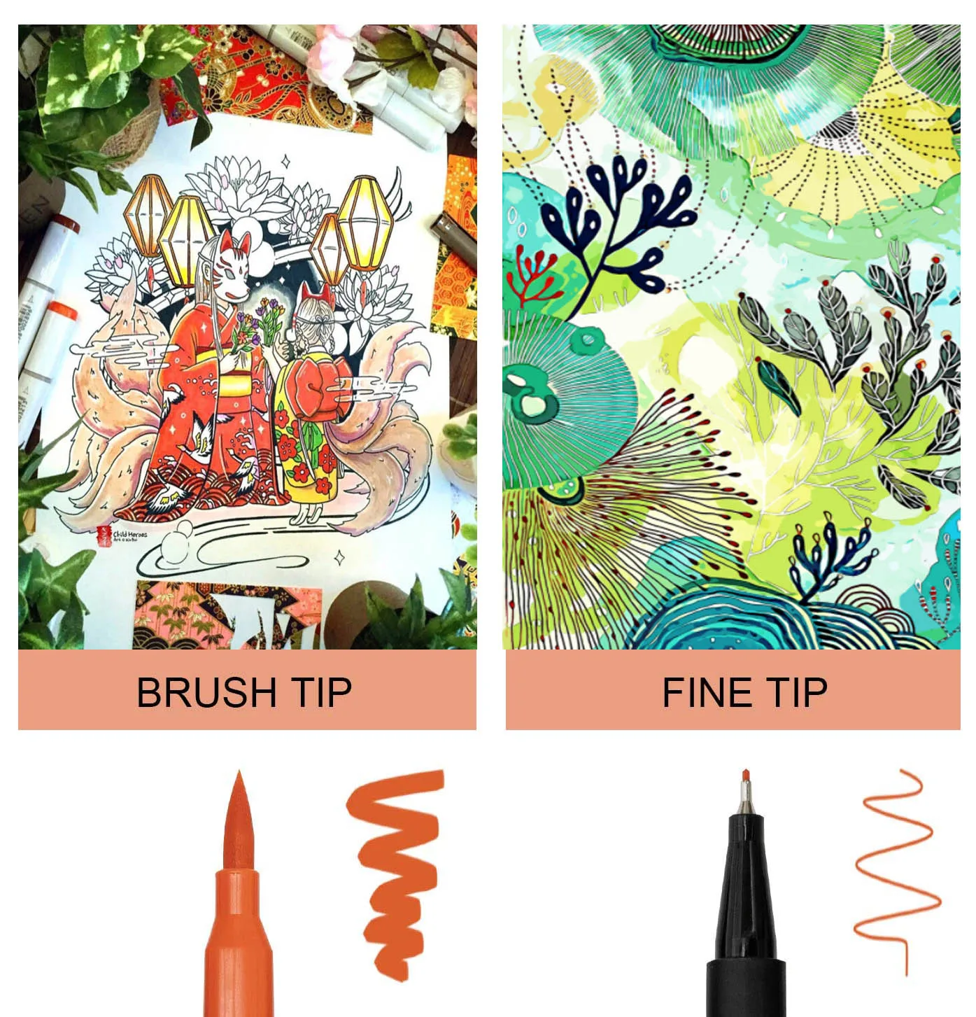 Supplier Manufacturer Wholesale Water-based Colorful Dual Tips Brush Marker Pen