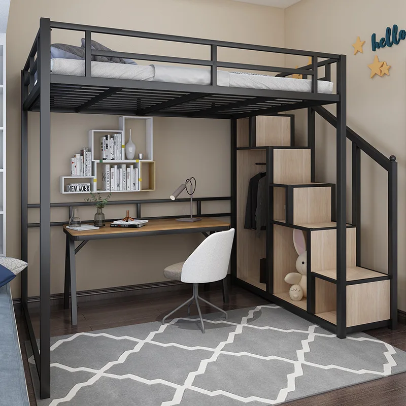 2021 New 2 Floor Bed Children For Girls  Bunk Bed With Table