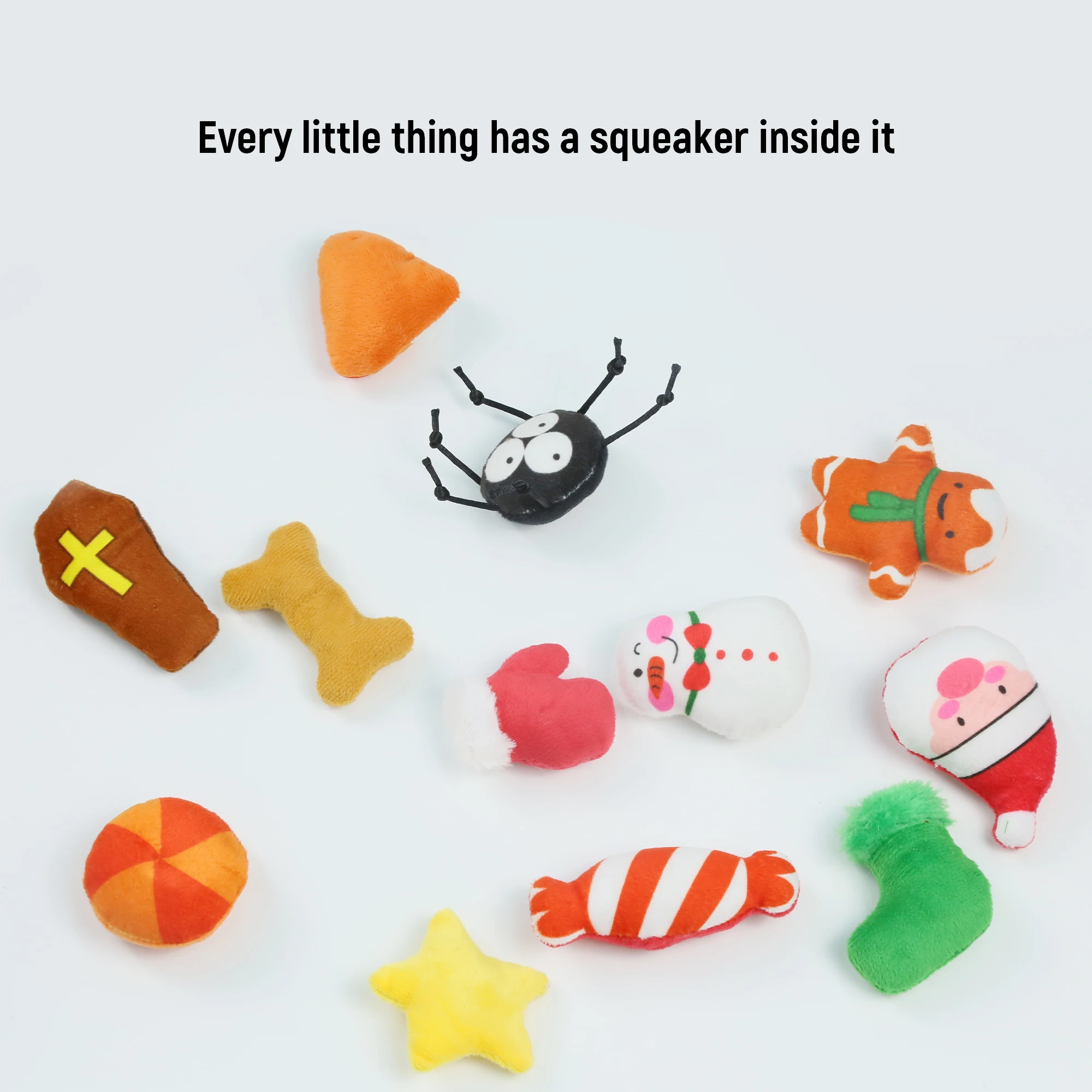 C4P independent design hCustom Interactive hide and seek dog toy Plush christmas Toys Squeak Interactive  Burrow Puzzle Chew