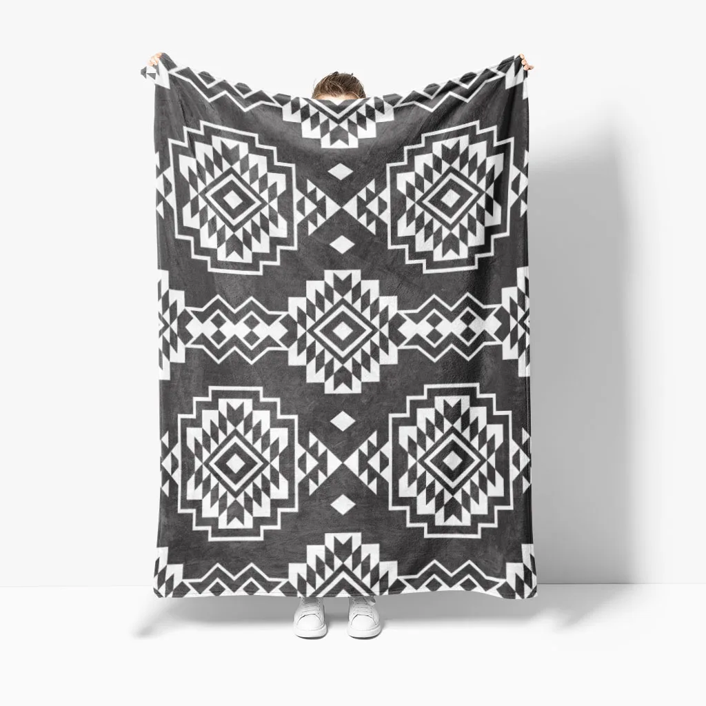 Soft Sherpa Double Bed Blankets for Winter Custom Micro Mink Flannel Cheap Wholesale Throw Blanket