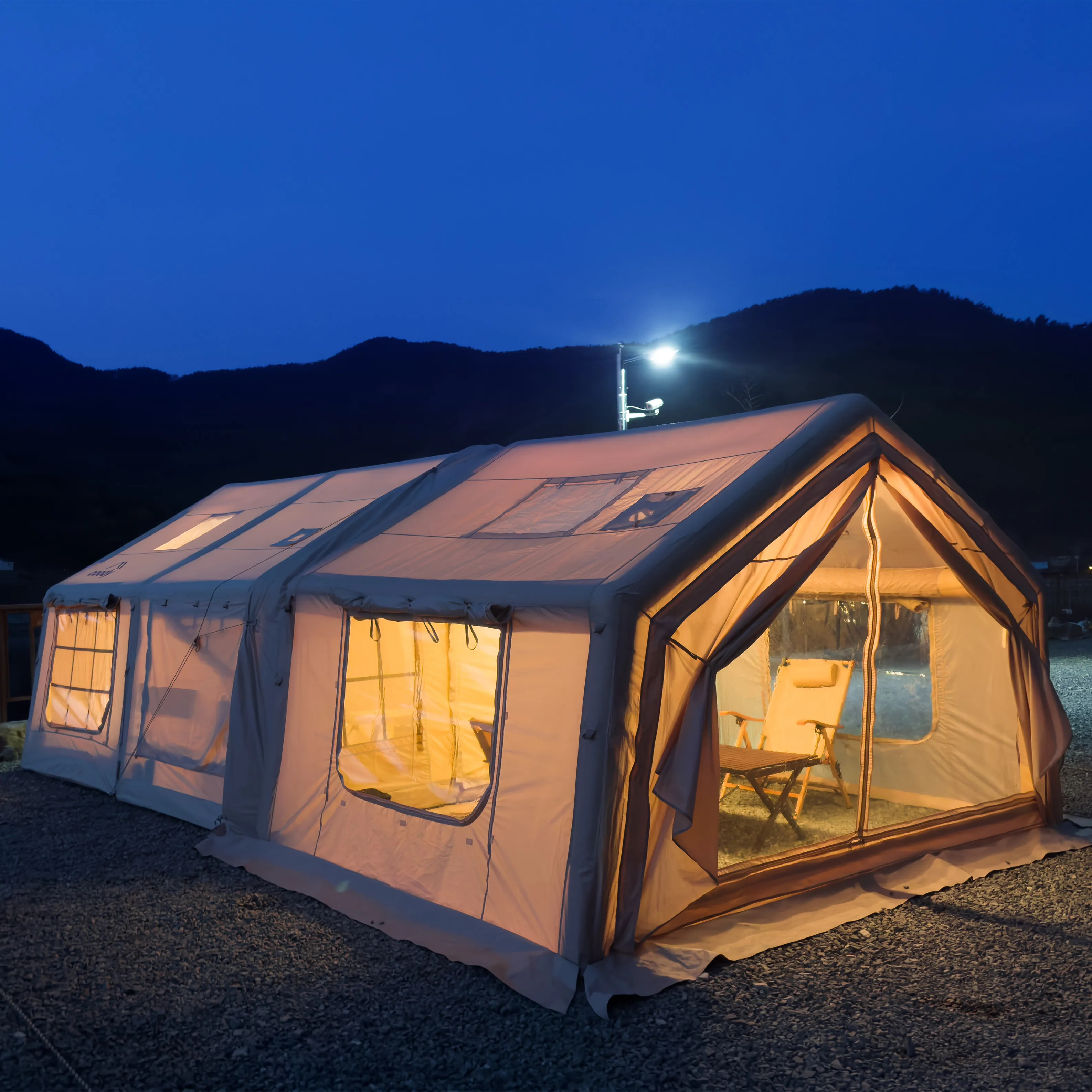 Coody Tent China Factory Coody Air Tent 17.28 Sqm Waterproof UV Protection Inflatable Winter Tent