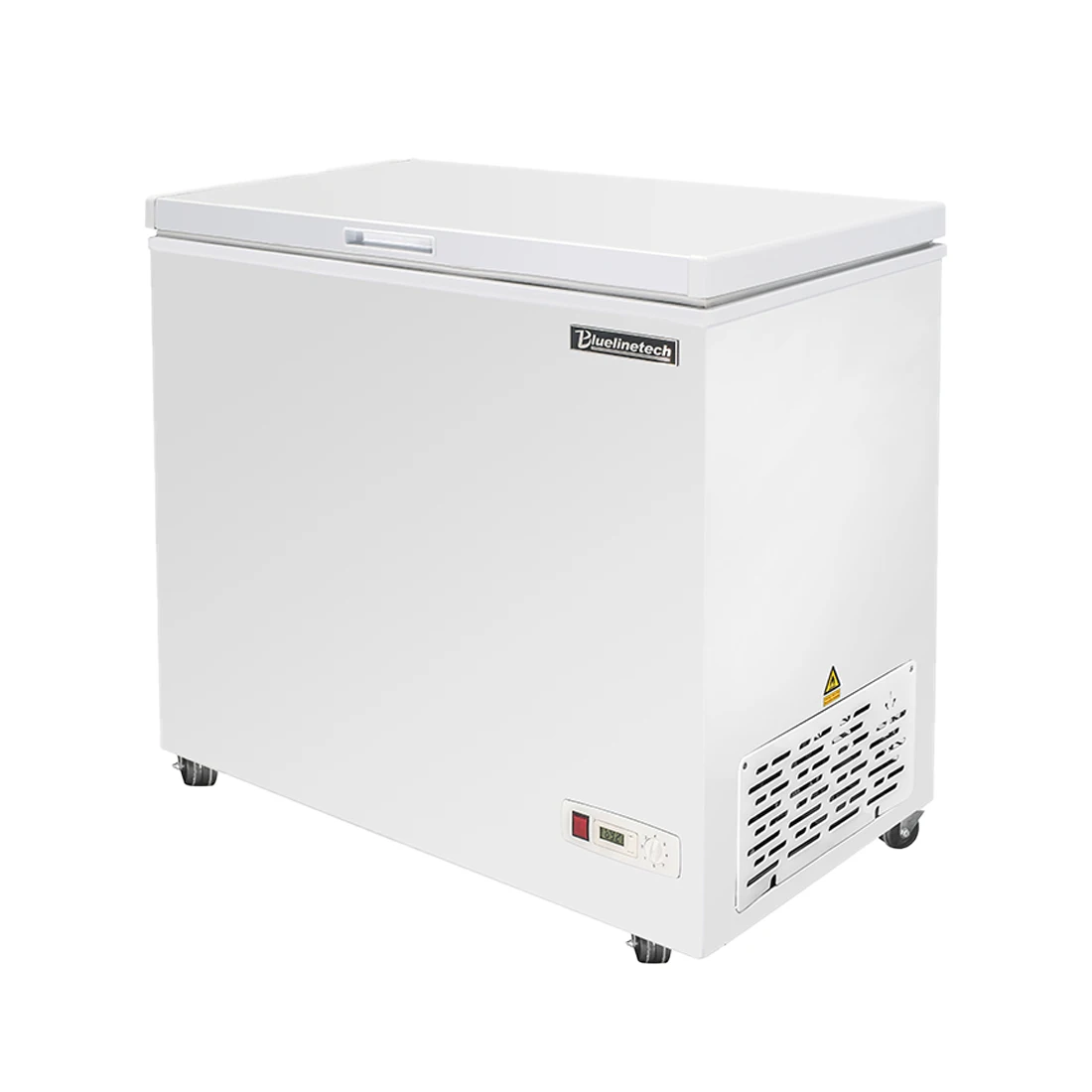 Commercial Horizontal deep Chest freezer single door used for freezing fish, meat