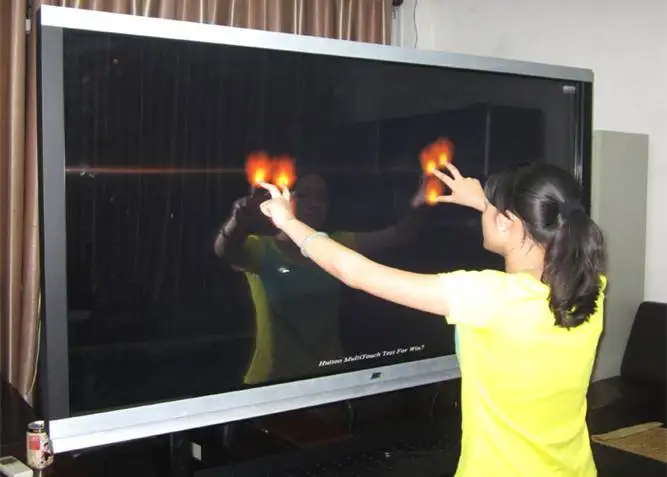 Greatouch 32 points 75 Inch Infrared Multi Touch Screen Overlay Kit Ir Touch Frame For Kiosk Touch Monitor Smart Tv