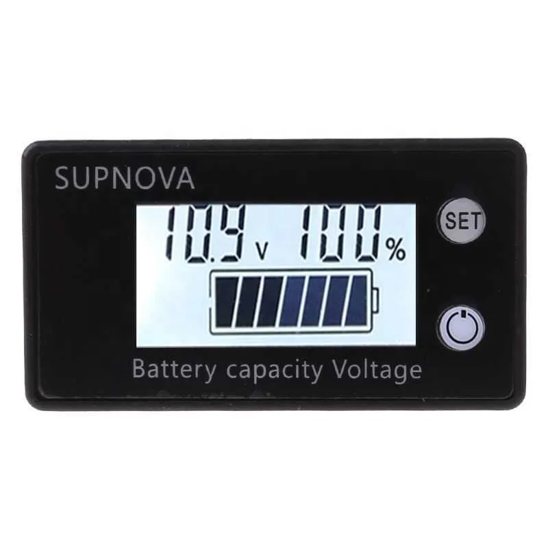 Индикатор емкости аккумулятора 8-100 в свинцово-кислотный литий-железо-фосфатный автомобильный мотоциклетный вольтметр измеритель напряжения 12 В 24 48 72