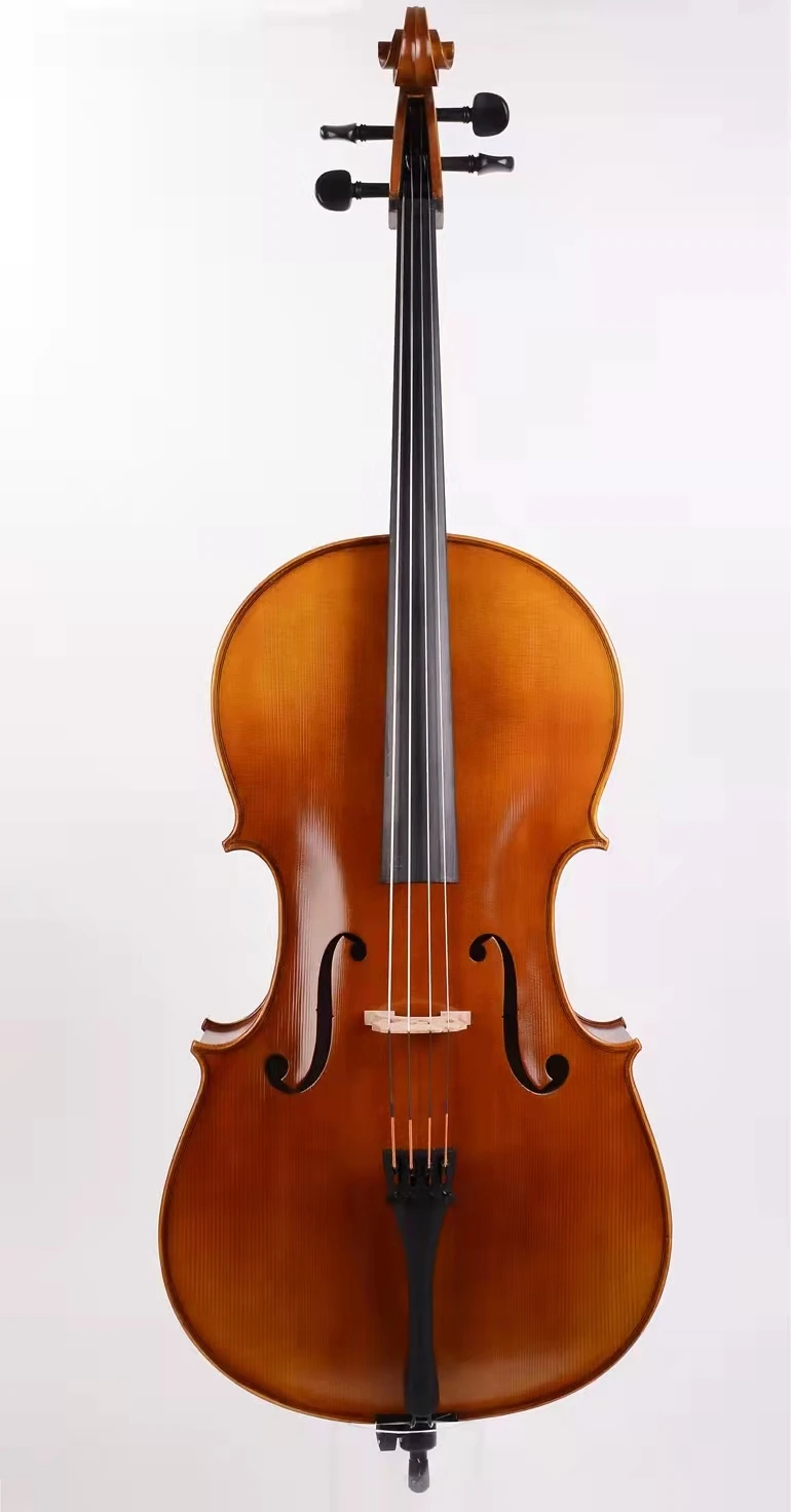 Professional production of handmade solid wood cello, high-quality violin for beginner players