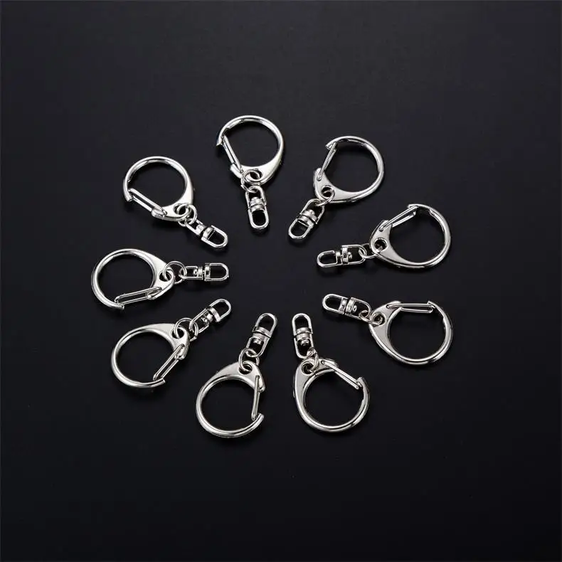 Free sample metal letter key buckle nickel key chain Custom Accessories Key chain