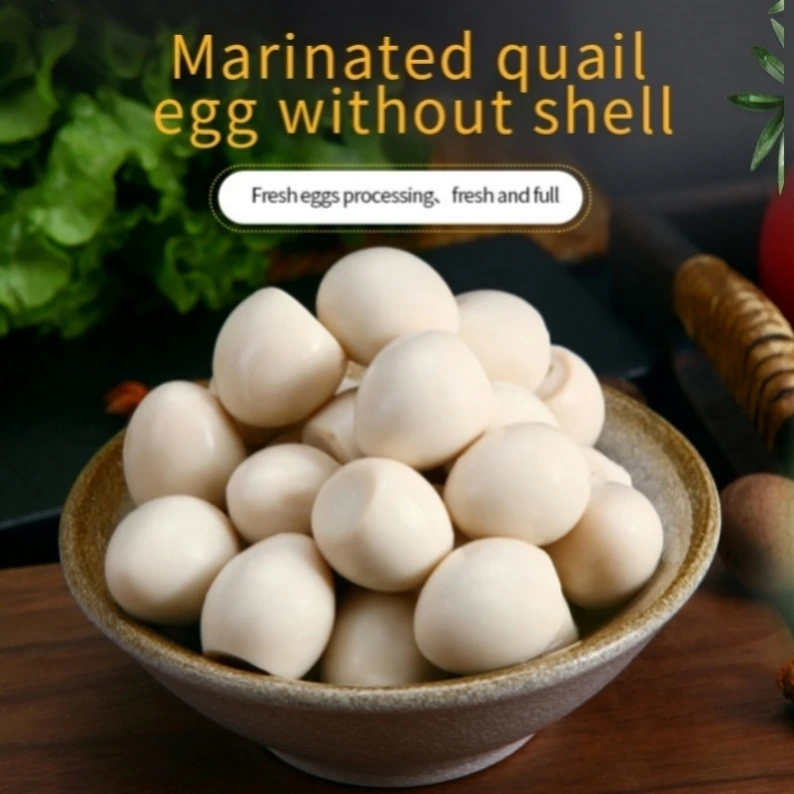 High quality canned boiled quail eggs from Chinese canned food factory