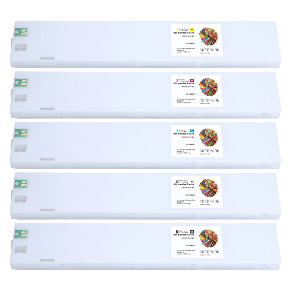500ml White DTF Ink Bag PHT50 DTF Ink Cartridge Chip For Mimaki PHT50 TXF150-75 TXF300-75 TXF150 TXF300 Series DTF Printer