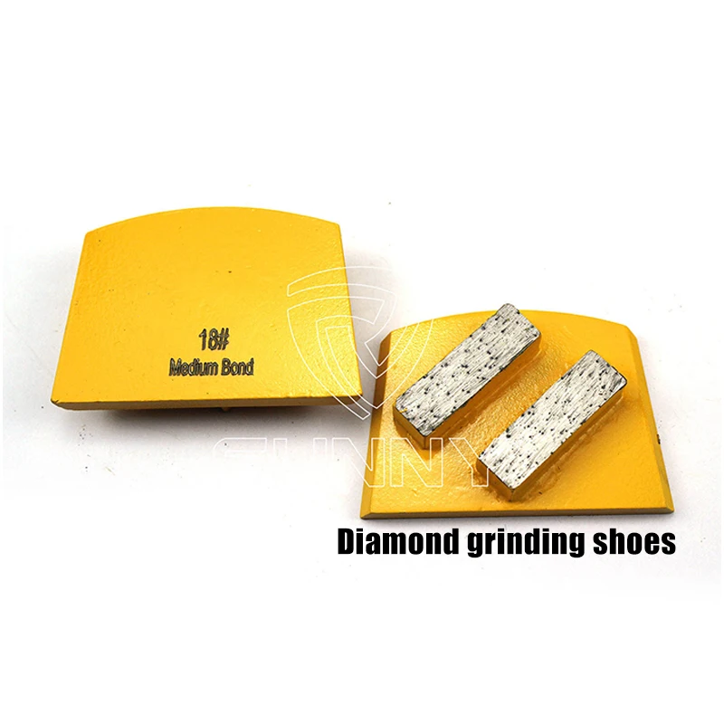 Sunny High Quality Custom Abrasive Tools 30-200# Grit Diamond Grinding Shoes For Polishing Machine