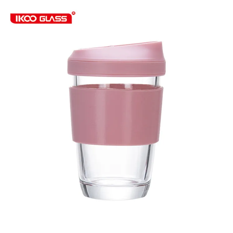 Многоразовая пластиковая бесборосиликатная стеклянная многоразовая кофейная чашка без БФА