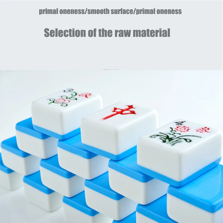 
Hand Rub Medium Household Entertainment Customised Game Blue Mahjong Tiles 