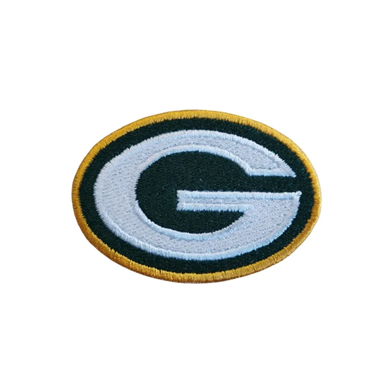 Быстрая доставка, нашивка с вышивкой для сумок green bay packers, Высококачественная нашивка с утюгом для футболок, сделано в Китае