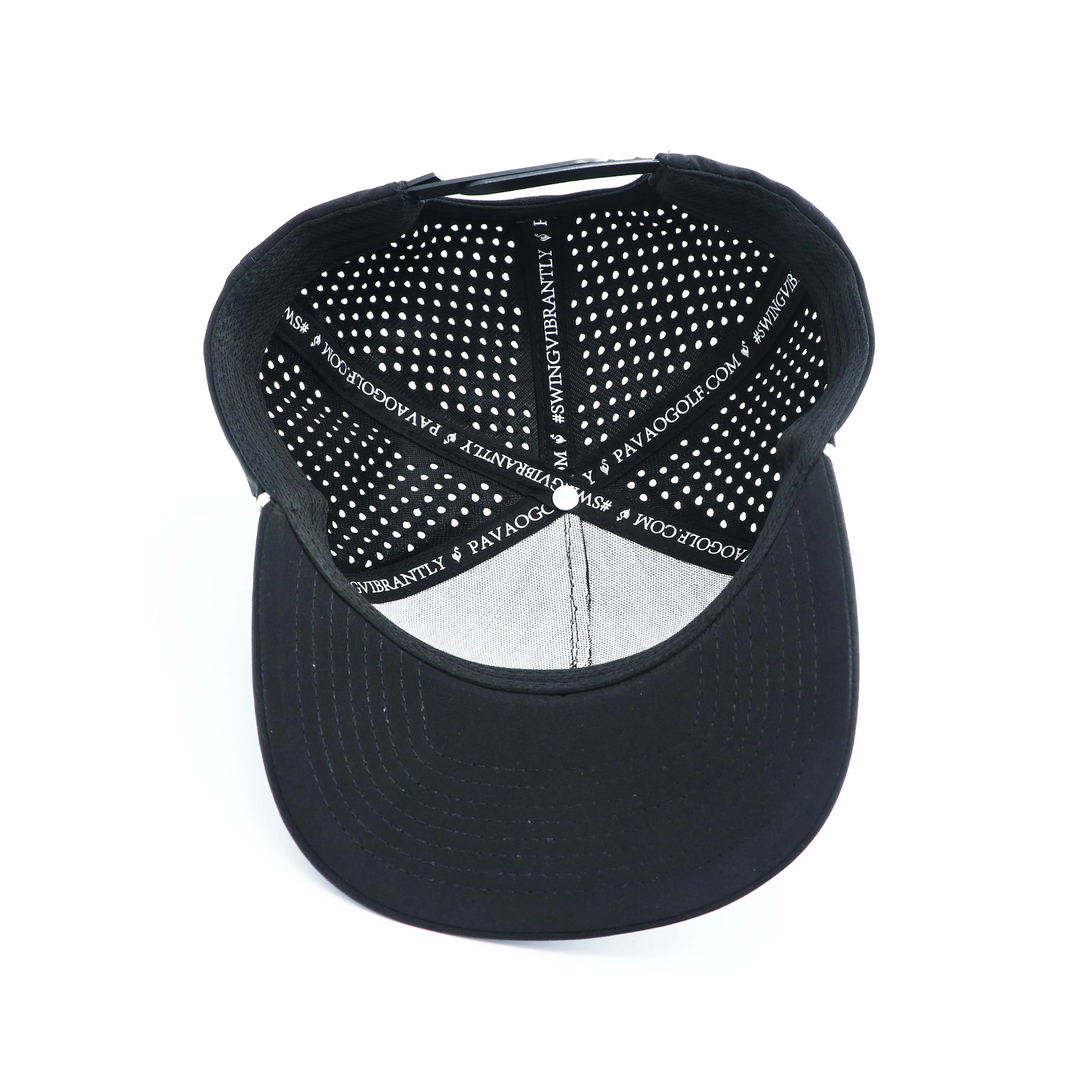 Breathable waterproof Sport Mesh trucker cap polyester Laser Cut Hole Perforated Golf Hat the other cap