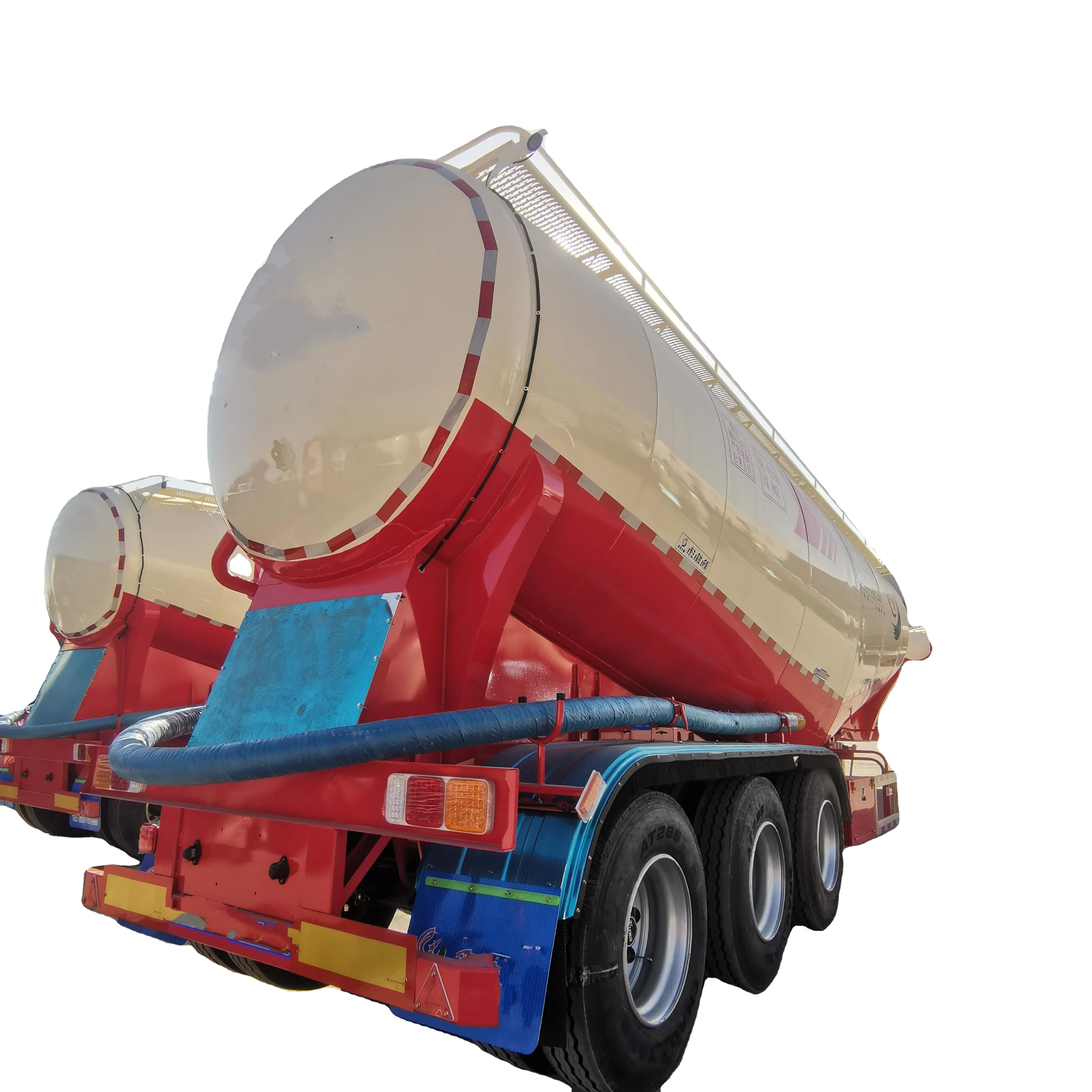80-Ton Cement Tanker  Powder Tank Truck Trailer and Semi-Trailer for Sale