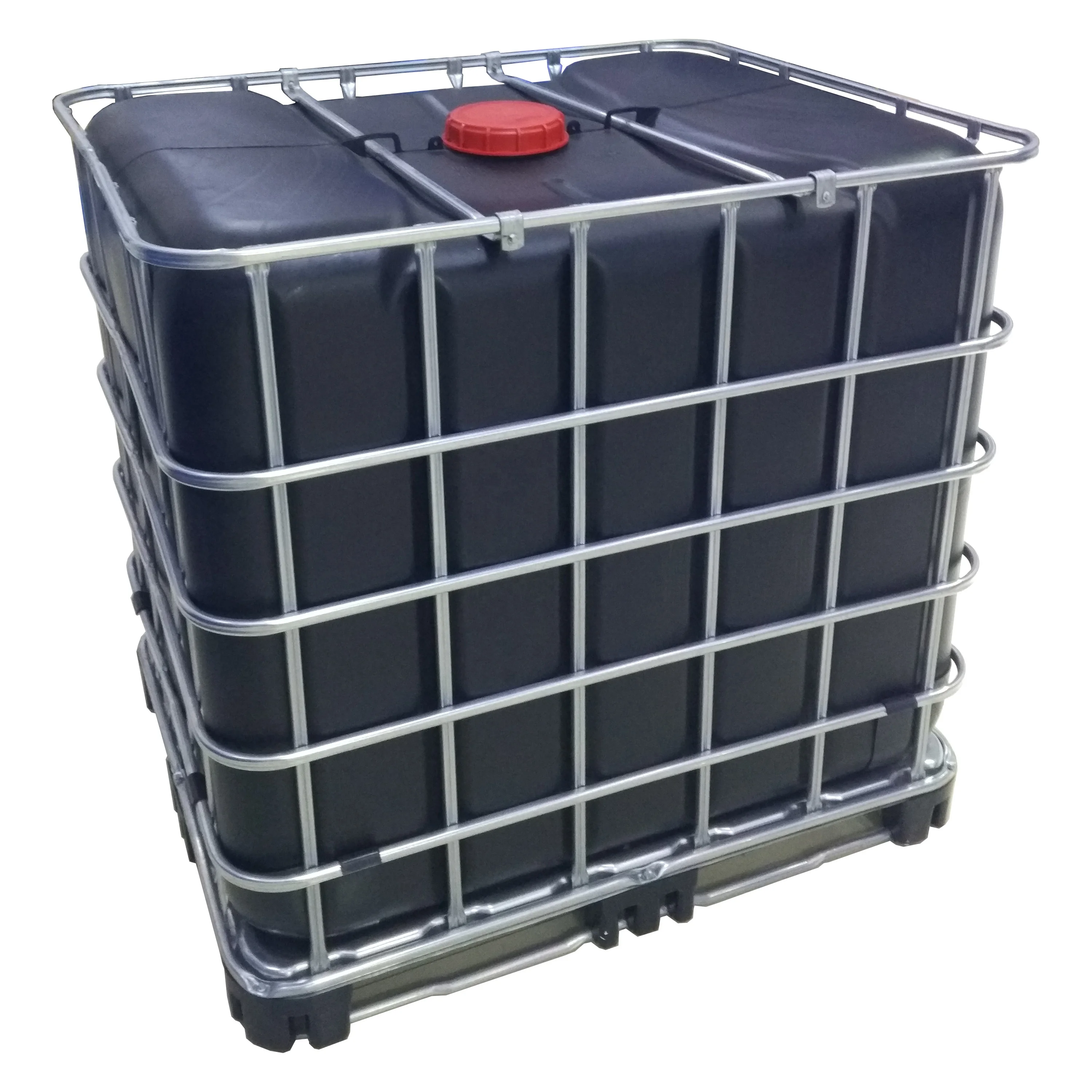 1000l ibc black liquid container