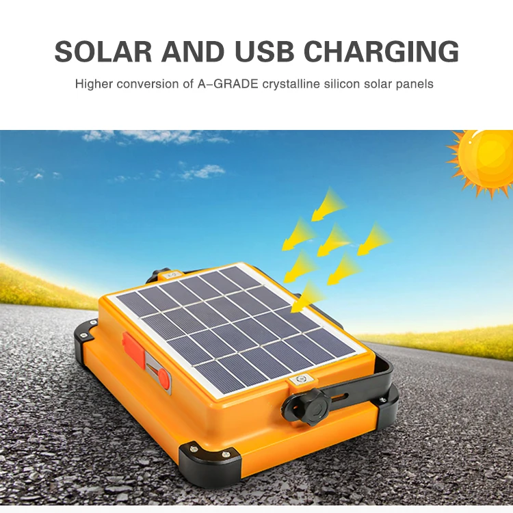 150W outdoor camping emergency flood light LED solar flood light