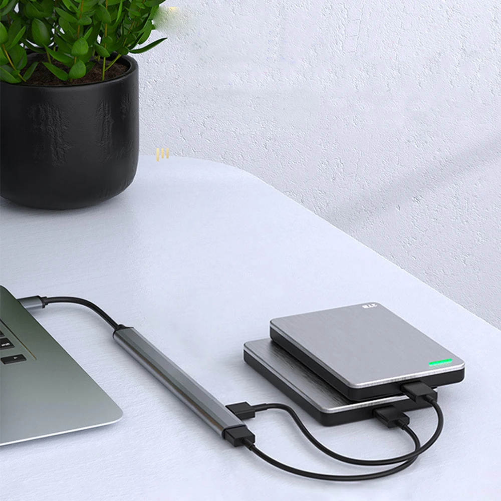 Laptop Docking Station 7 in 1 Dock Dual USB C Hub Multi USB Docking Station USB3.0 USB2.0