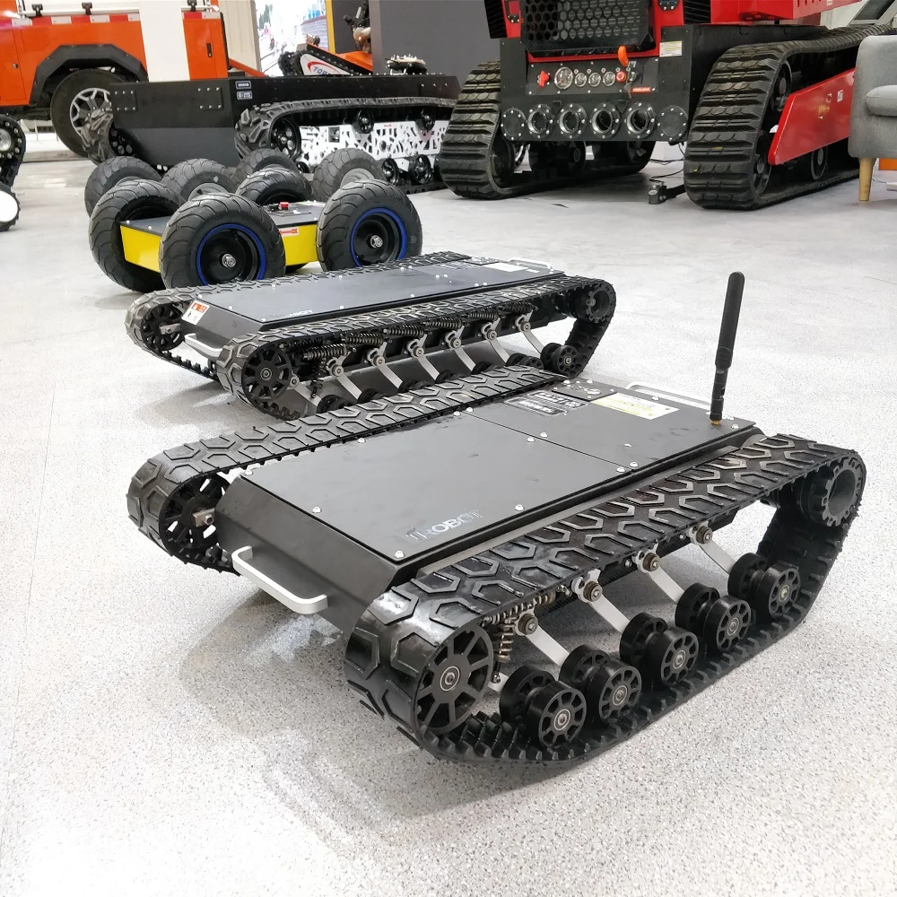 JC-600 Mini Size Developable Rubber Track Kit RC Industrial Robot Chassis Crawler for Multi-use Development