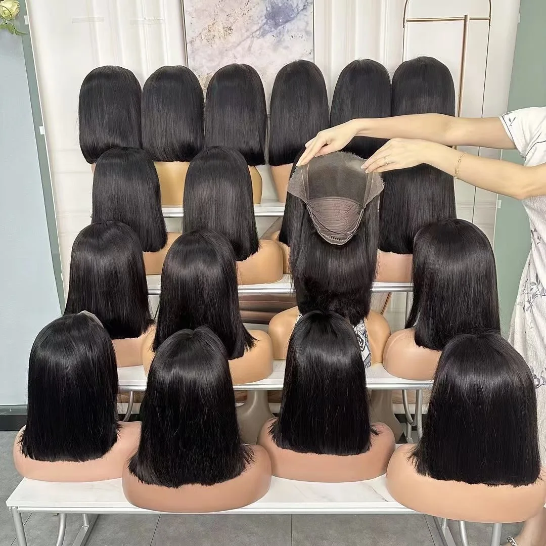 Wholesale Bob Hd Lace Wig 100% Virgin Human Hair,Women Lace Wig Natural Hair,Best Frontal Indian Wig Hd Lace Original Human Hair