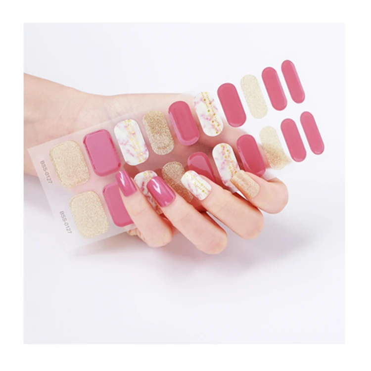 Low Cost to Have a Long Standing Reputation Set Luxury Box Instant Nail Sticker Gel with MSDS Certification