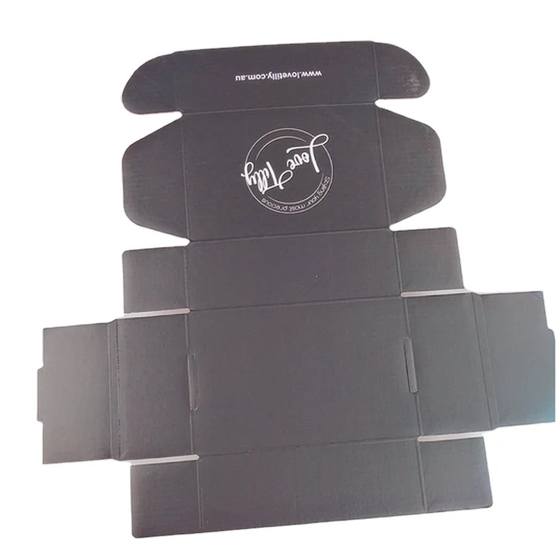  Hot Sale Fancy Pink black Custom Printing Corrugated Packaging Clothes Shipping Paper Gift airplane