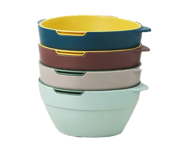 Nordic simple wind kitchen washing vegetables living room fruit bowl plastic drain basket