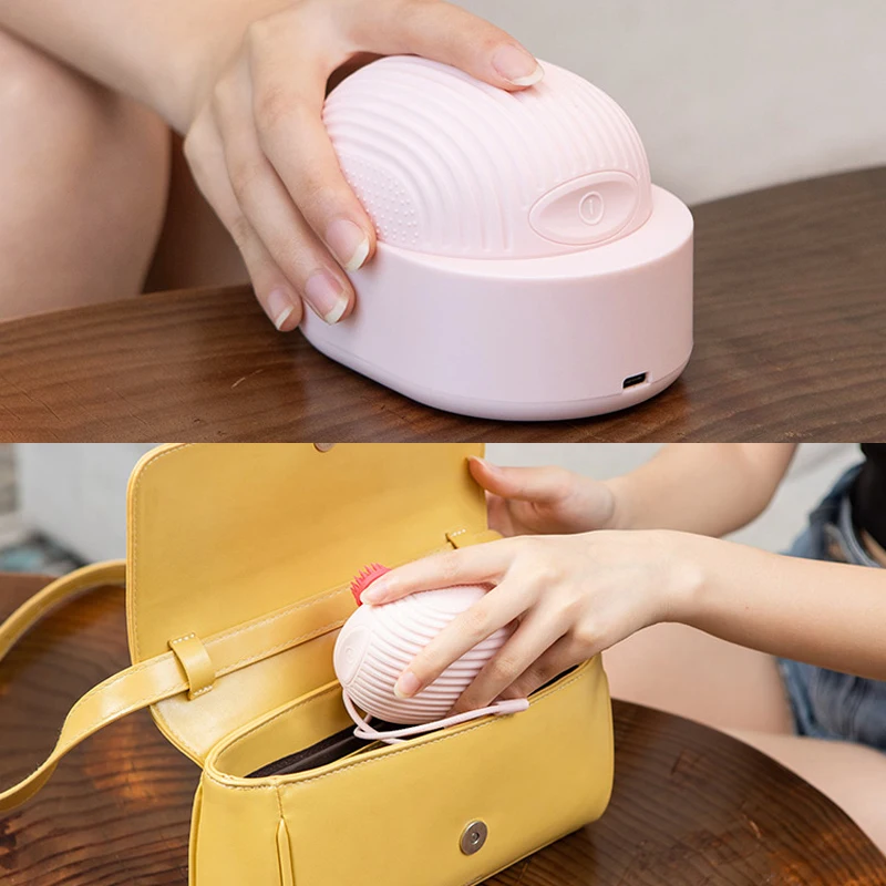 Joegecare Factory Rechargeable Waterproof Ipx7 76 Silicone Head Handheld Multifunctional Body Massager Head scalp Massager