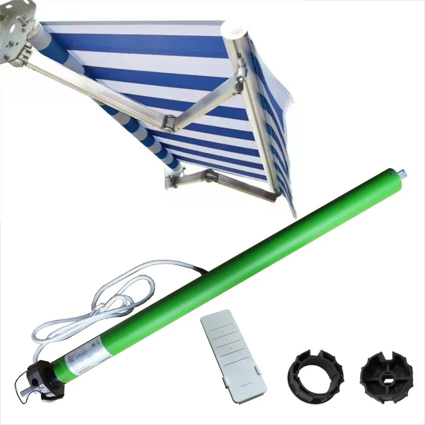 Remote Control Tubular motor for rolling shutter  outdoor perloga kit  awning 59mm tube with manual