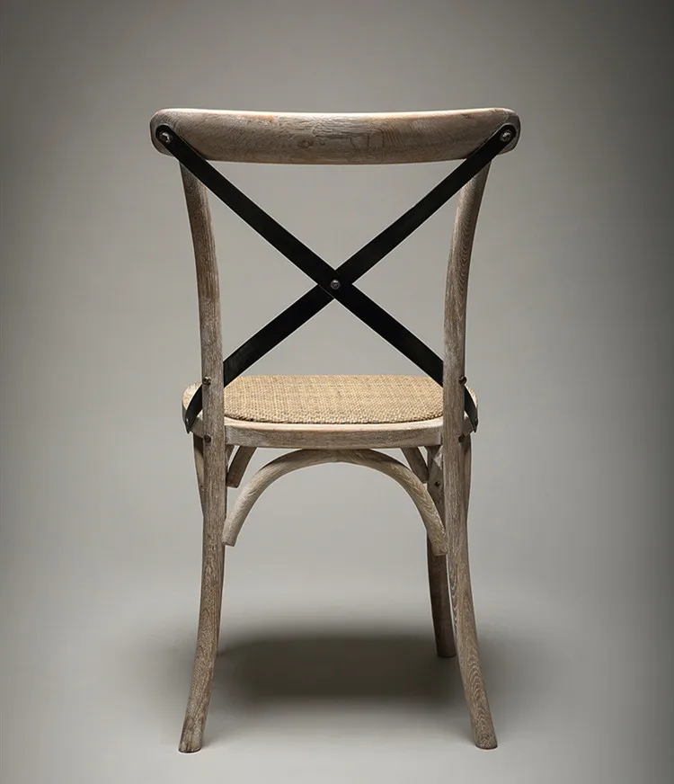 Dreamhause Nordic Solid Wood Dining Chair Home Restaurant Retro French American Country Style Back Chair In Stock For Sale