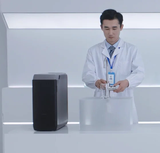 Lonsid Domestic use Under the sink  Hot and Warm Smart network RO Water Purifier with smart tap and adjustable temperature