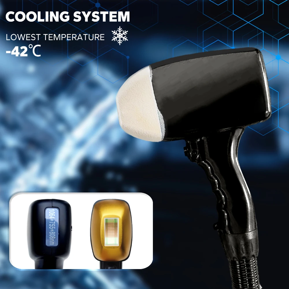 2024 Popular Diode Hair Removal TEC Cooling Friendly Using Permanent Effect HD Screen Diode Laser Hair Removal Machine