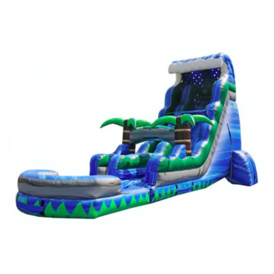 High-quality Large-scale Amusement Equipment Mobile Swimming Pool Slides Inflatable Trampolines Waterslide
