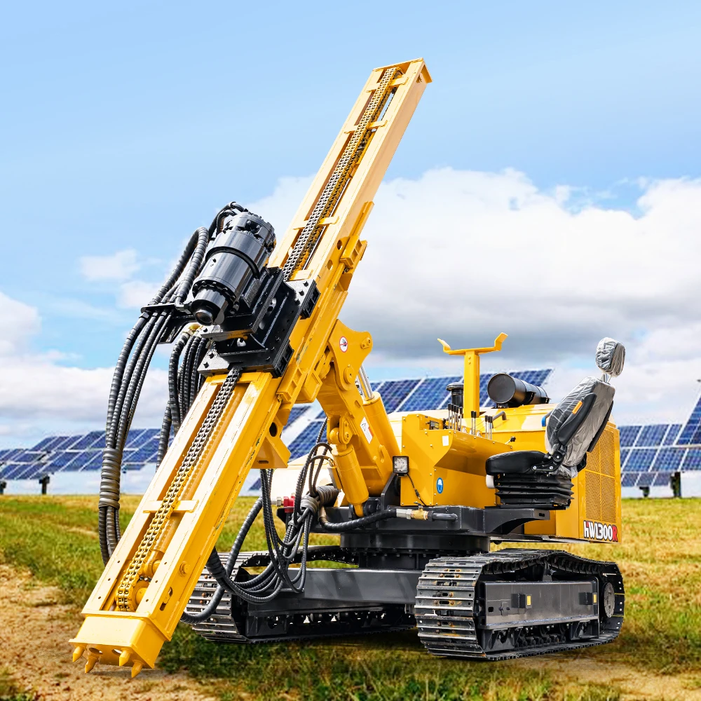 crawler track hydraulic rotary hammer press pile drivers drilling and pilling h beam drivers price Crane Pile Hammer