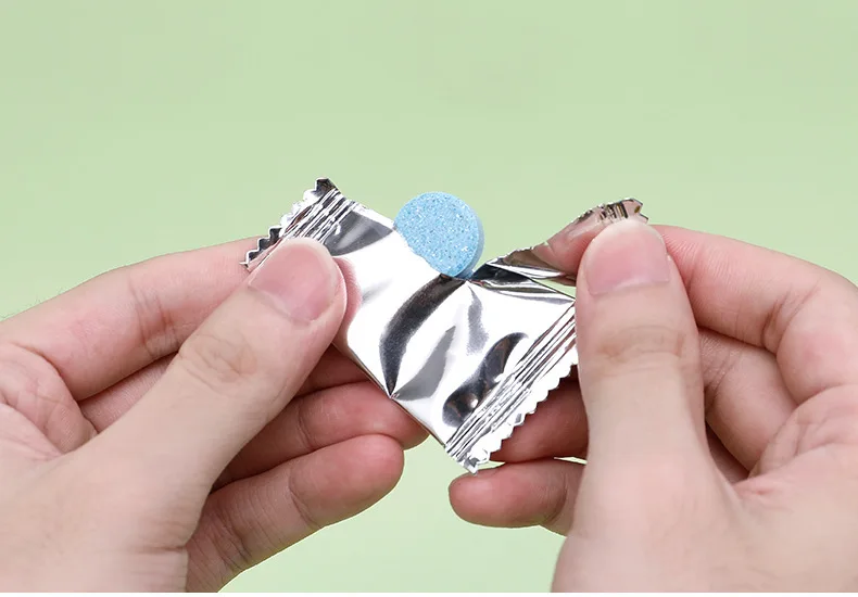 Car cleaning liquid Portable concentrated effervescent tablet Windshield washer Liquid effervescent tablet