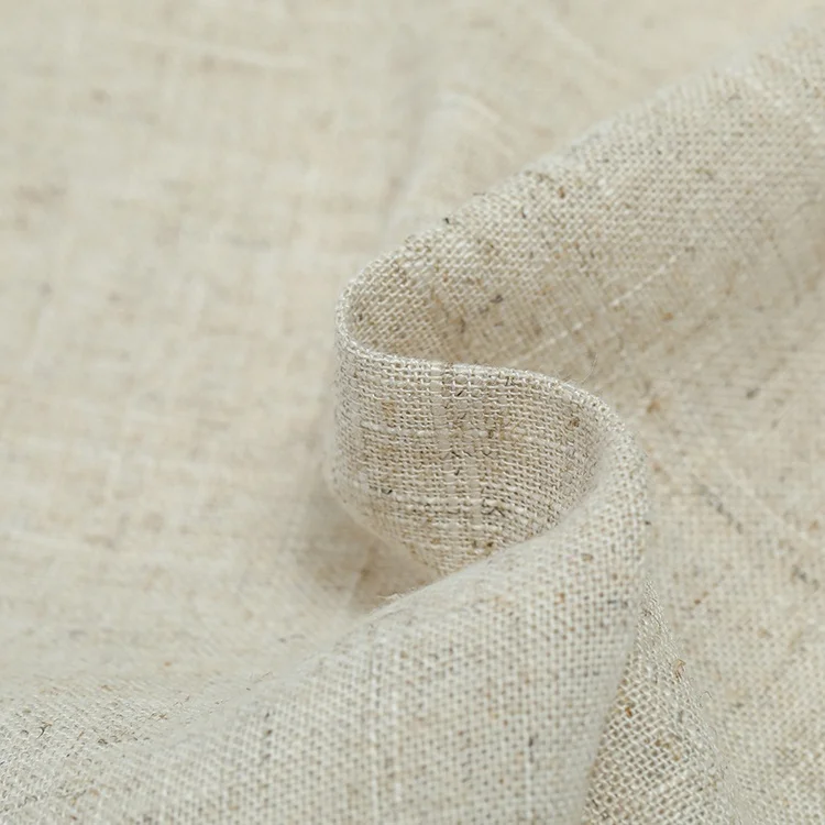 High Quality Custom 65% Linen 35% Rayon Soft Comfortable Sofa Plain Tri Blend Fabric