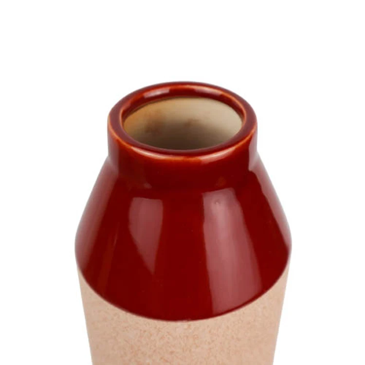 Nordic High Quality Sand Bright Glaze Modern Home Flower Vase Design Decor Ceramic