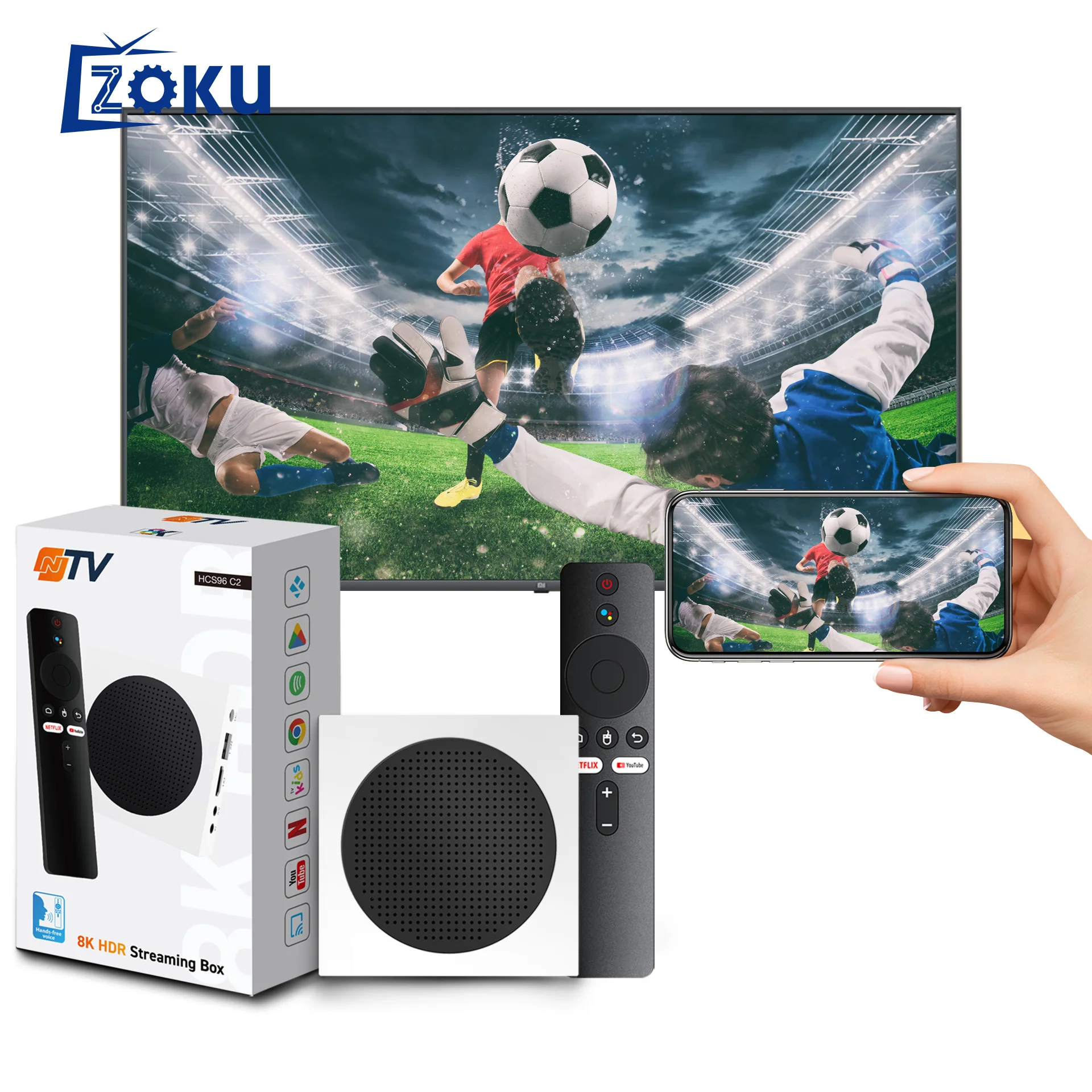 IP TV free lifetime HCS96 C2 TV box android 9 amlogic h318 football 600 channels tv box android 4k 2024 for Brazil Portugal