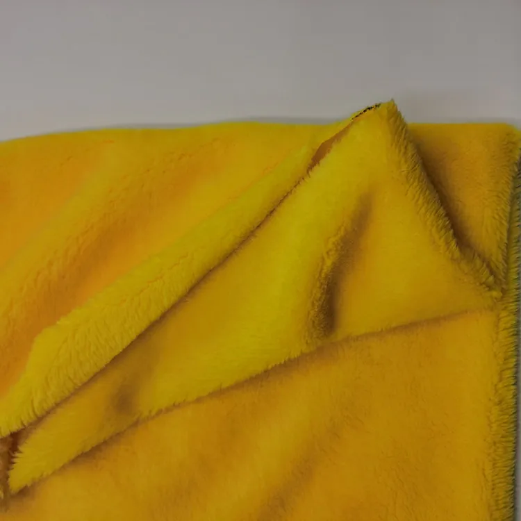 Double Side  Cloth Fabric Arctic Velvet  100% Polyester Knitting Pile Wool