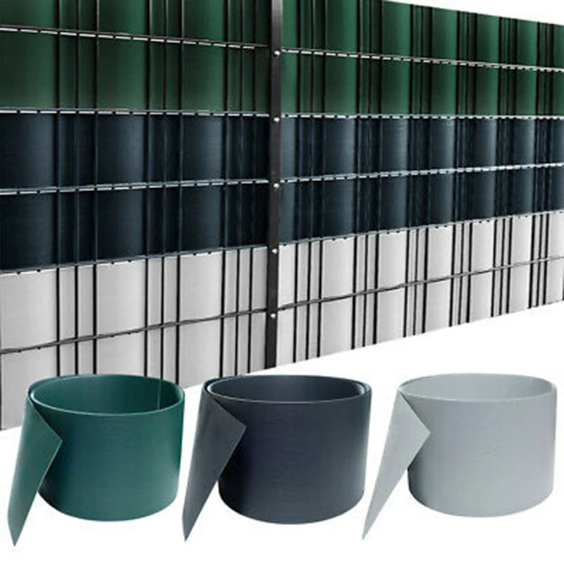 Custom PVC Zaun Streifen Hart Fence Privacy Protection hard pvc strip screen fence 19cm*252cm,1450gsm