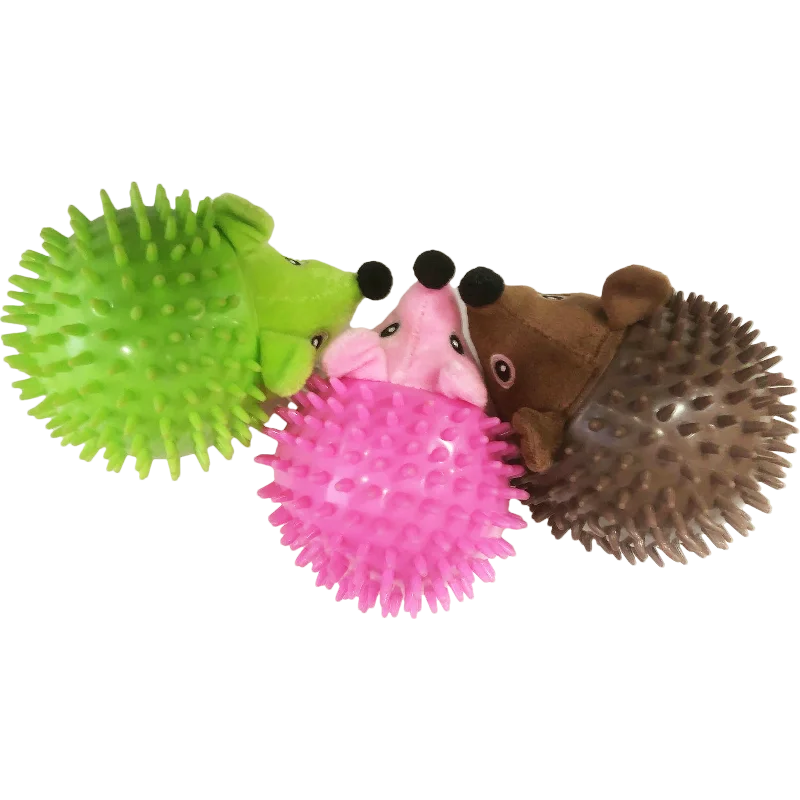 CustCusomizable Durable Set Rubber Chew Ball Nontoxic Toy Pet Toy Ball Bone Drawstring Chew Squeak Plush Dog Toy